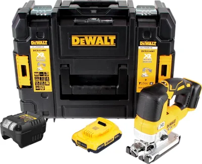 Zdjęcie produktu dla Akumulatorowa wyrzynarka wahadłowa DeWalt DCS 334 NT 18V Brushless Solo + TSTAK - bez akumulatora, bez ładowarki
