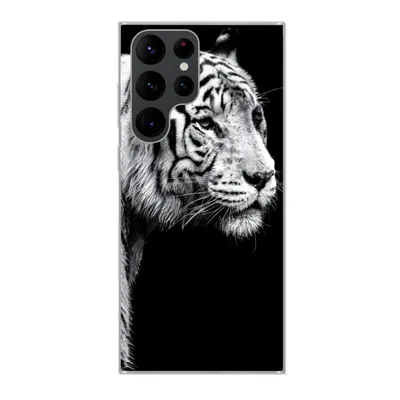 Produktbild von MuchoWow® Handyhülle Schutzhülle Hülle für Samsung Galaxy S22 Ultra Tiger - Wilde Tiere - Licht Silikon Softcase Handy Hülle - Abbildung
