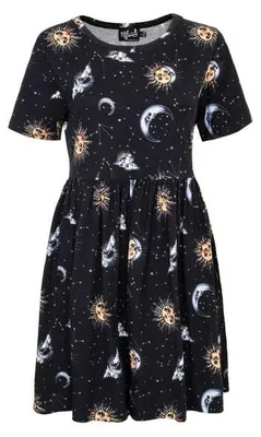 Produktbild von Hell Bunny Kurzes Kleid Damen Solaria DRESS schwarz S