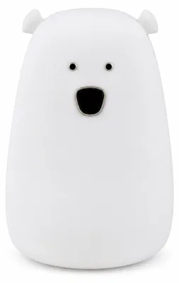 Produktbild von Rabalux Baloo, Leichte Dekorationsfigur, Weiß, Silikon, Kinderzimmer, IP20, III