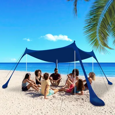 Produktbild von Fiqops event pavilon stabilita beach shell marquee party stan event pavilon 3x3x2m