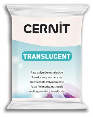 Produktbild von Cernit 6x Translucent 56g, Weiß transluzent - Weiß transluzent CE0920056005C