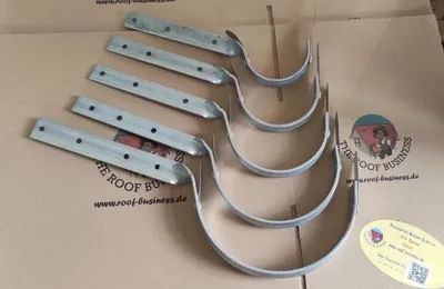 Produktbild von Rinneisen Rinneneisen Rinnhalter Rinnenhalter gedreht & gebogen Größe 6tlg./333mm