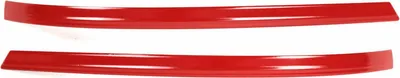 Produktbild von Spiegelkappen Leiste für VW Transporter T5 2009-2015 Edelstahl Rot 2tlg