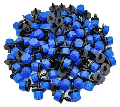 Productafbeelding van Tuinsproeikop, verstelbare waterstroom, duurzaam kunststof, blauw - 500 stuks