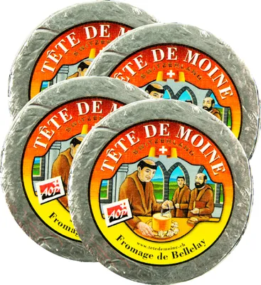 Produktbild von TETE DE MOINE AOC-AOP Schweizer Mönchskopf-Käse-Laib 4x 800g