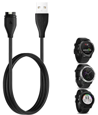 Produktbild von 2 Stück Ladekabel für Garmin Forerunner 745 935 945 45 45S 245 Approach S10 S40 Fenix 7 7S 7X 6 6S 6X Pro 5 5S 5X/vivoactive 5 3 4 4S,Vivomove 3 3S,Venu 2 Plus 2S Sq Kabel