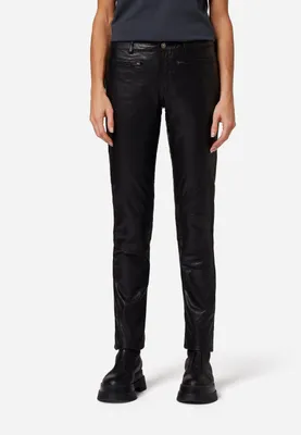 Immagine prodotto di Pantaloni da donna in pelle jeans Ricano DONNA 2 - Nero / 2XL