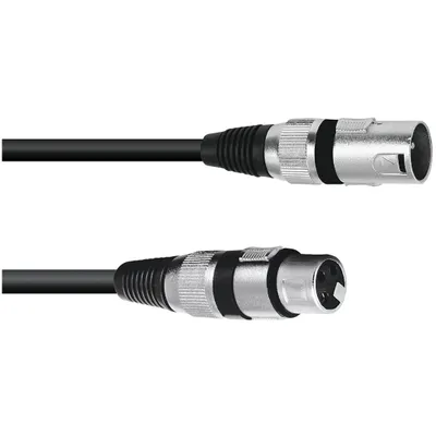 Produktbild von OMNITRONIC XLR Kabel 3pol 0,2m sw