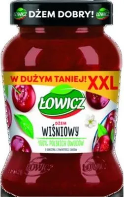 Obrázek produktu pro Nízkoslazený džem z černého rybízu Łowicz 450 g