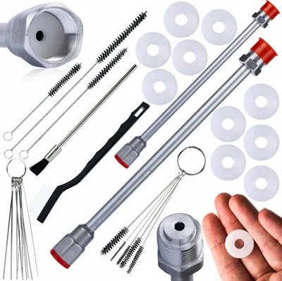 Produktbild von Rosfix Set – Verlängerungslanze für Farbsprühsystem 30cm, 50cm | 290 bar, Gewinde 7/8'' | Professionelle Anwendungen u.a.