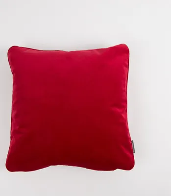 Produktbild von Samtkissen Keder und Federfüllung rot 50x50cm