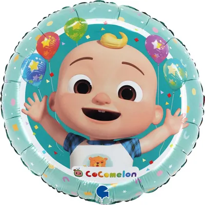 Obrázok produktu pre Fóliový balón, CoComelon, okrúhly - 46 cm