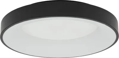 Produktbild von Deckenlampe Metall LED D: 48 cm rund Schwarz 4000 K tralweißes Licht 4200 lm Modern