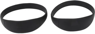 Image de Genouillères en silicone pour piétons et basketteurs - Noir - Lot de 2 avec sac de transport