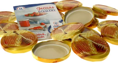 Obrázek produktu pro sada 20 víček TO 82 s voštinou vhodná pro zavařovací sklenice MamboCat 230 ml 350 ml 435 ml