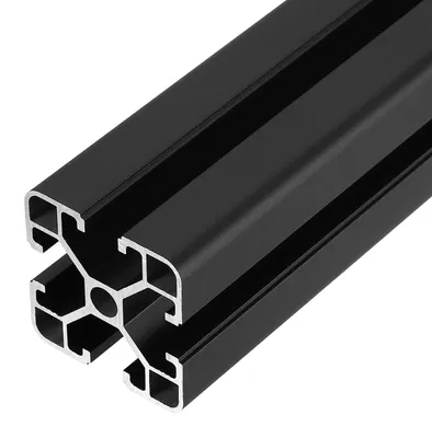 4er-Set Aluprofile 4040 T-Nut 200 mm schwarz für Rahmenbau