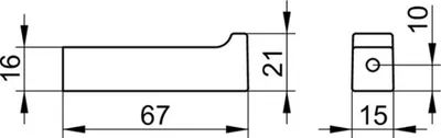 Immagine prodotto di KEUCO EDITION 11 Crochet pour peignoir, fixation cachée, 11116050000, 11116050000