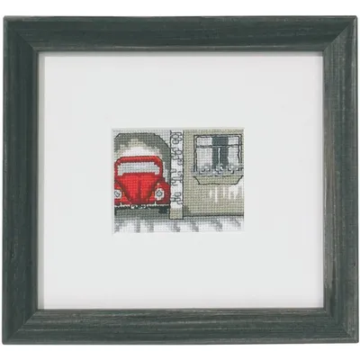 Zdjęcie produktu dla Zestaw do haftu krzyżykowego Permin "Chrząszcz I", wzór liczony, 15x14cm, 14-1322