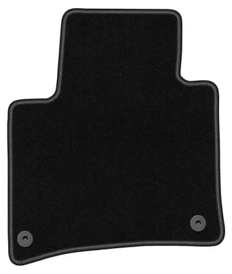 Image de Tapis conducteur en moquette pour Porsche Cayenne II 2010- (SUV) – 1 pièce, noir, sur mesure – Wielganizator BASIC