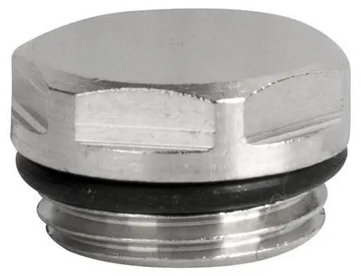 Obrázok produktu pre Zátka 1/2" K Ocelovému Radiátoru, Chrómovaná – D556-1/2.Ch.