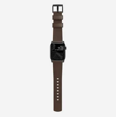 Produktbild von Nomad Lederarmband Apple Watch 42mm / 44mm / 45mm / 49mm braun/schwarz