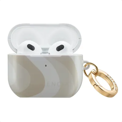 Productafbeelding van Selencia Vivid Case voor de  Apple Airpods 3 - Desert Waves Beige