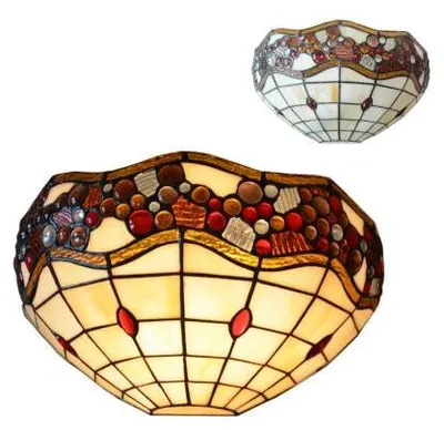 Produktbild von Wandleuchte TIFFANY 1xE14/40W L: 300 H: 180 antikbraun dimmbar
