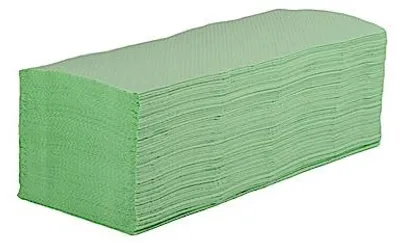 Produktbild von Papierhandtücher V2-3200-G Zick-Zack-Falzung 2-lagig 3.200 Tücher