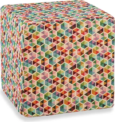 Produktbild von H.O.C.K. Akasma Hocker 45x45x45cm multicolor boho