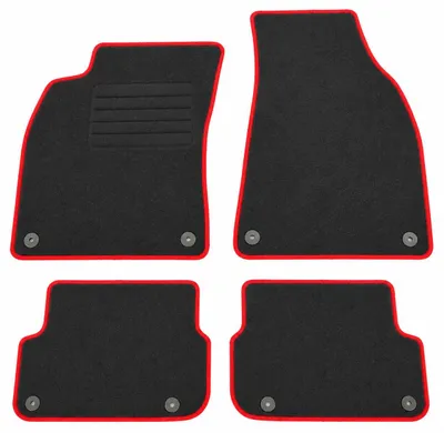 Produktbild von Fußmatten-Set für Audi A6 4F C6, 06/2006-08/2011, 4-teilig, Schwarz