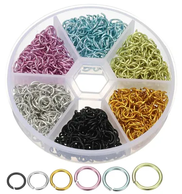 Offene Sprungringe 1000 Stück 4-10 mm rund für Schmuck DIY