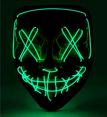 Produktbild von Gruselige Grüne Led-Maske