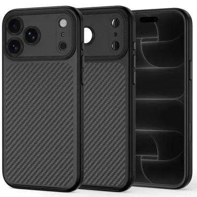 Obrázok produktu pre TECH-PROTECT MAGCAM MAGSAFE kryt pre iPhone 17 Pro Max / 18 Pro Max, karbónová čierna