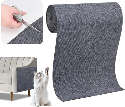 Obrázok produktu pre Mačacia škrabacia rohož 40 x 200 cm, samolepiaca, strihateľná, chráni nábytok