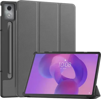 Produktbild von Lenovo Idea Tab Pro Hülle - Coverup Tri-Fold Ständer Klapphülle mit Schlaf/Wach-Funktion - Grau
