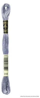 Produktbild von DMC Stickgarn Mouline Special 117mc - 318, 6 Fäden, 8 Meter