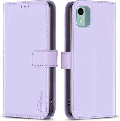 Produktbild von Nokia C12 Hülle - BINFEN Klapphülle - Lavendel