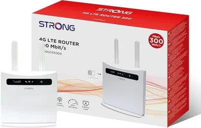Immagine prodotto di Router 4G LTE STRONG 300 Mbit/s con 4 porte LAN e slot SIM