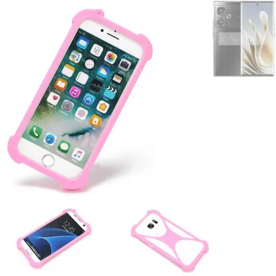 Produktbild von K-S-Trade Handy Hülle kompatibel mit Nubia Z50S Schutz Hülle Bumper Silikon Schutz Hülle Cover Case Silikoncase Silikonbumper TPU Softcase