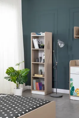 Immagine prodotto di Libreria per cameretta, colore marrone, mobile, design moderno, legno