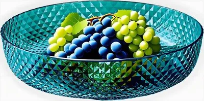 Imagen del producto de Ibenzoa®: Cesta para frutas de plástico – amplia, con acabado mate, para frutas, diámetro de aproximadamente 25 cm, altura de 6 cm, resistente a roturas, base antideslizante, fácil de limpiar