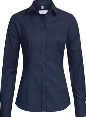 Produktbild von Greiff Modern with 37.5® Damen Bluse Langarm Kent Slim-Fit Marine 32