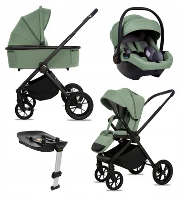 Zdjęcie produktu dla BabyLux® Wózek Dziecięcy 4w1 BOLDO Spacerówka Gondola Lekki Składany Zestaw, Fotelik Samochodowy I-Size, Baza do Auta, 4 Pozycje Oparcia, Akcesoria