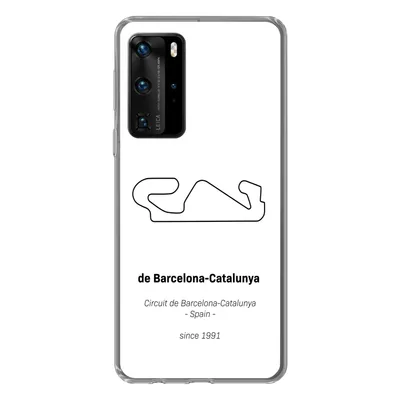 Produktbild von MuchoWow® Handyhülle Schutzhülle Hülle für Huawei P40 Pro Rennstrecke - F1 - Barcelona Silikon Softcase Handy Hülle - Schutz