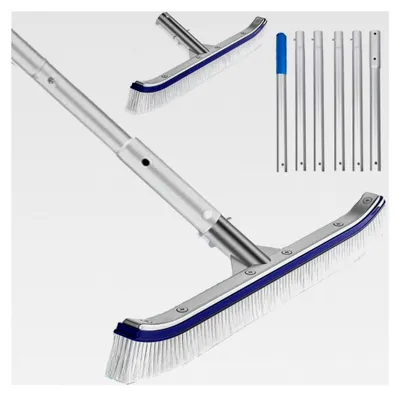 Produktbild von Poolbürste mit 43 cm und 2,1 m verstellbarer Aluminiumstange