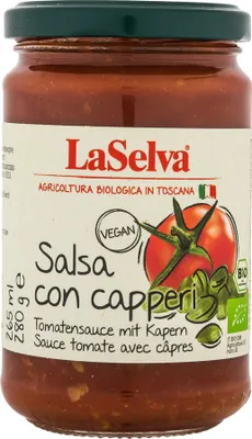 Produktbild von LaSelva Tomatensauce mit Kapern - Salsa con capperi - 280g
