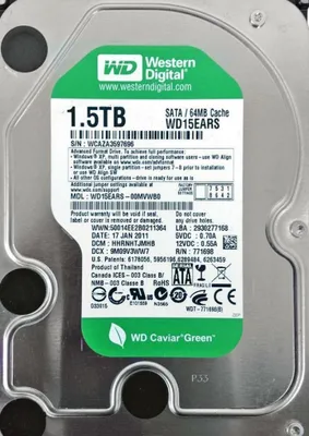Produktbild von Western Digital WD15EARS 1.5TB SATA2 3,5"