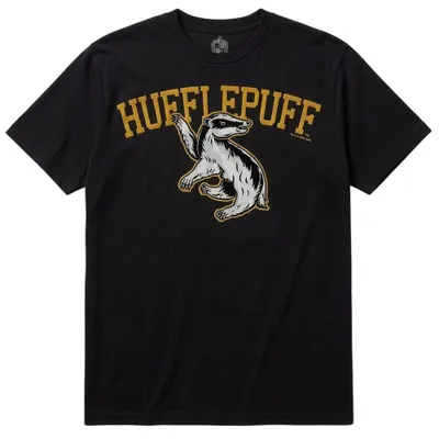 Produktbild von Harry Potter - "Hufflepuff" T-Shirt für Herren/Damen Uni, Baumwolle TV36024 (M) (Schwarz)