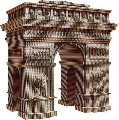 Image de puzzle 3D, ARC DE TRIOMPHE PARIS, Carton, 285 pièces